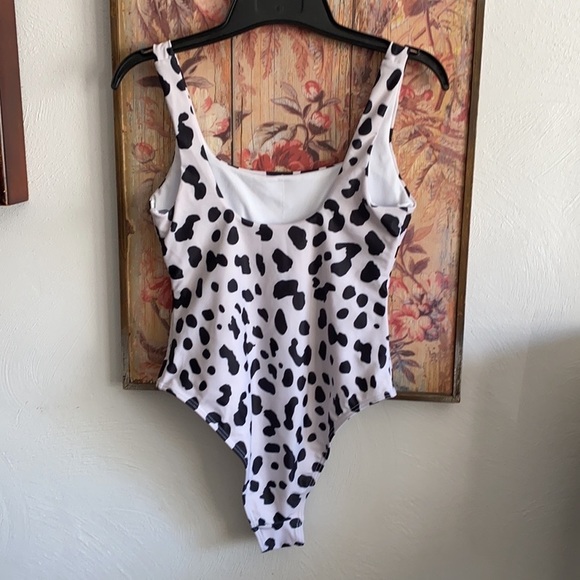 PRINCESS POLLY LIKE STYLE STRETCH ANIMAL PRINT SWIM BODYCON ONE PIECE  S - Picture 6 of 15